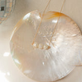 Triple Disco Pearl Necklace