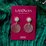 Sunflower & Capiz Earrings